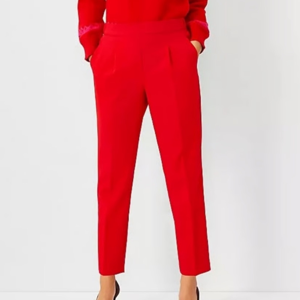 Ann Taylor Red Professional Pants